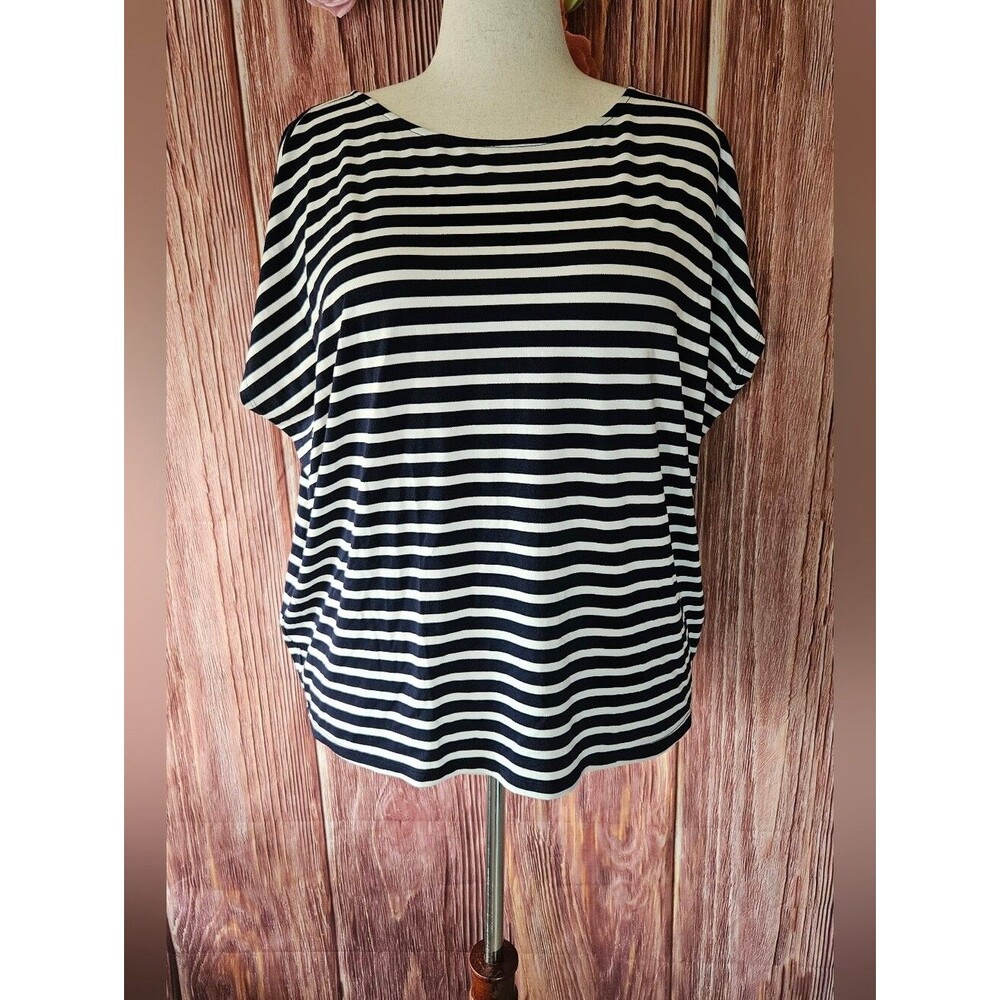 Ann Taylor Factory Striped Wedgie Tee Size XL
